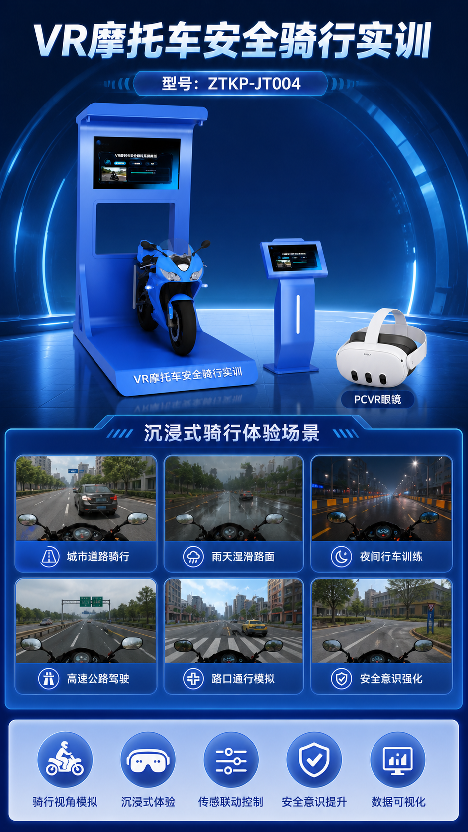 VR摩托车安全骑行实训详情图 2